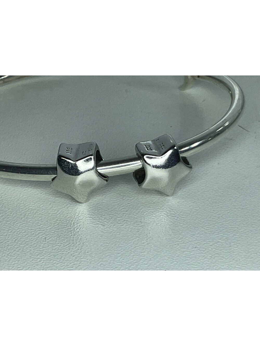 2 Sterling Silver Floating Star Charms